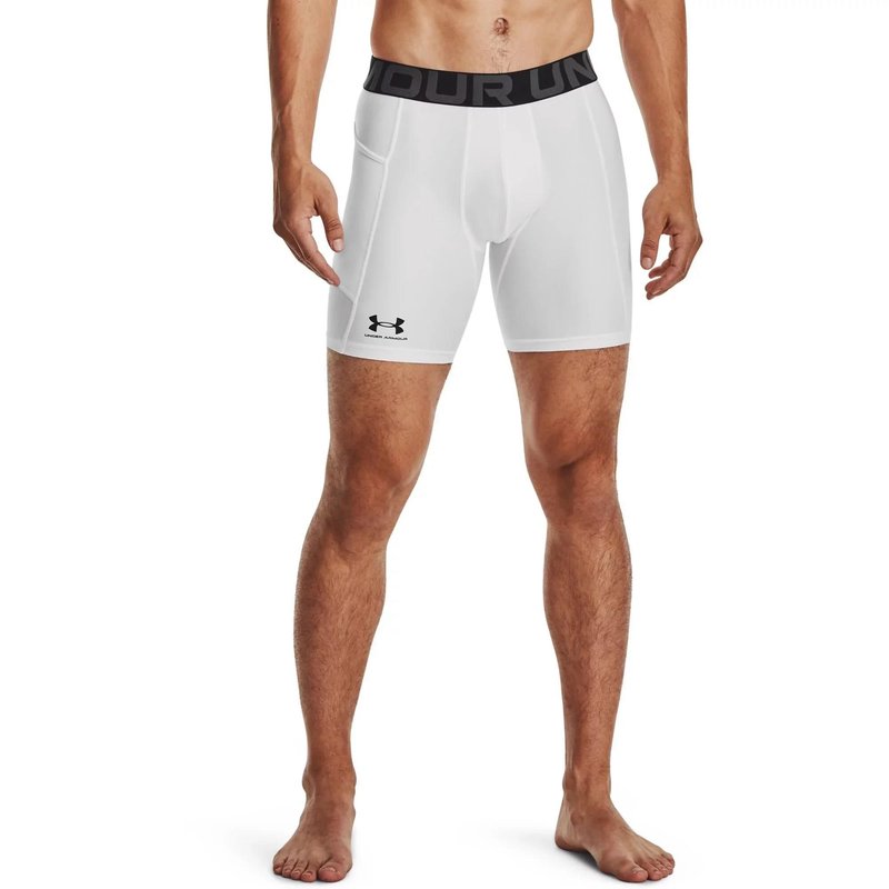 Under Armour HeatGear Shorts herr kompressionsboxers, vit