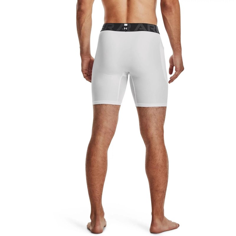 Under Armour HeatGear Shorts herr kompressionsboxers, vit