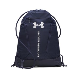 Under Armour Hustle Sackpack bag, midnight navy/metallic silver