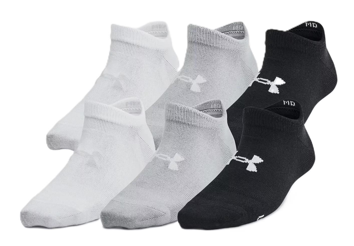 Under Armour Yth Essential No Show junior strumpor (6-pack), mix