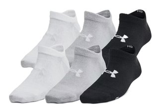 Under Armour Yth Essential No Show junior strumpor (6-pack), mix