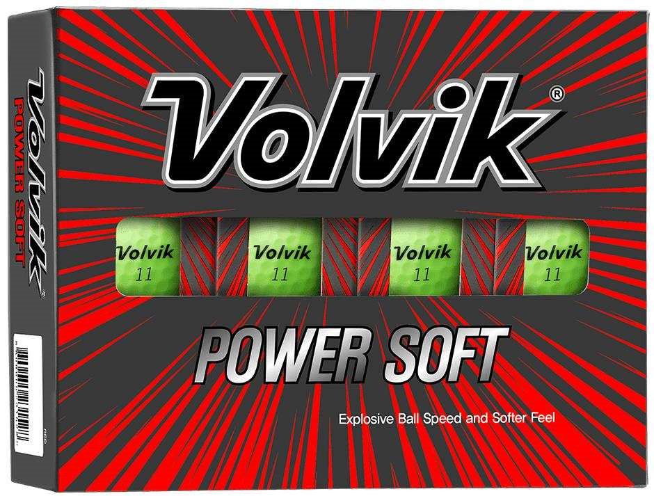 Volvik POWER Soft golfbollar, gröna
