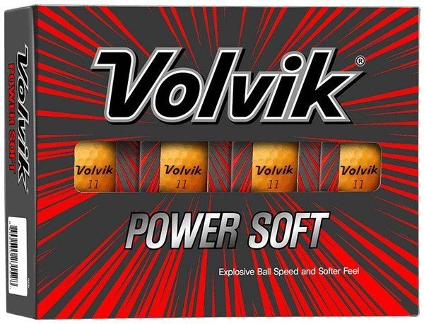 Volvik POWER Soft golfbollar, orange