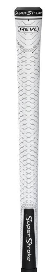 Superstroke REVL Player Club grip, vit/svart, undersize
