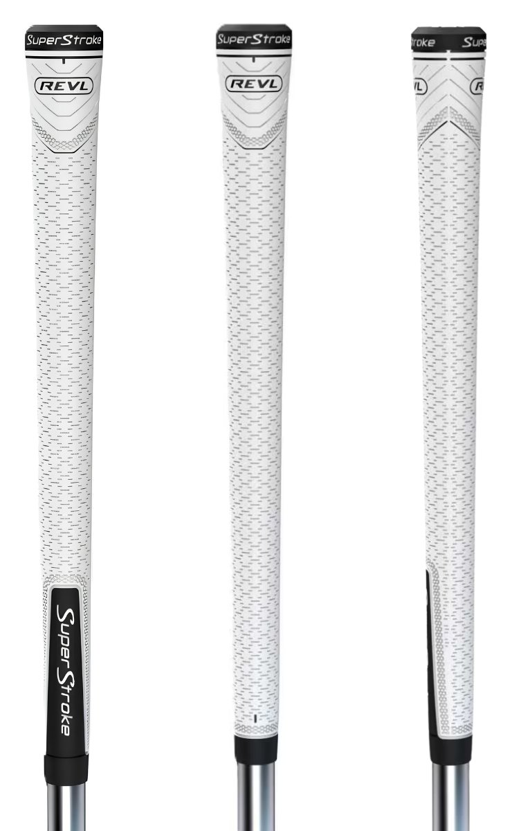 Super Stroke Superstroke REVL Player Club grip, vit/svart, MIDSIZE