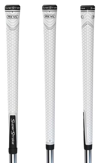 Super Stroke Superstroke REVL Player Club grip, vit/svart, MIDSIZE