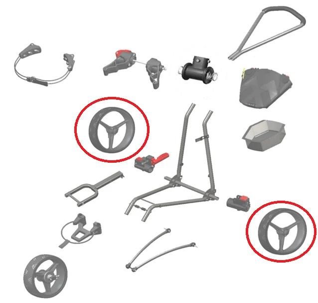 Big Max SPARE PART - Big Max Rear wheel (1PC), grön/svart