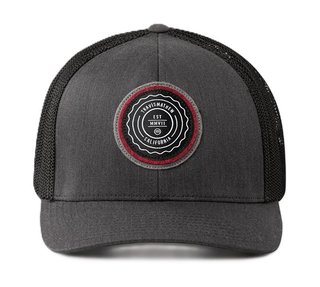 Travis Mathew The Patch herr keps, heather grey pinstripe