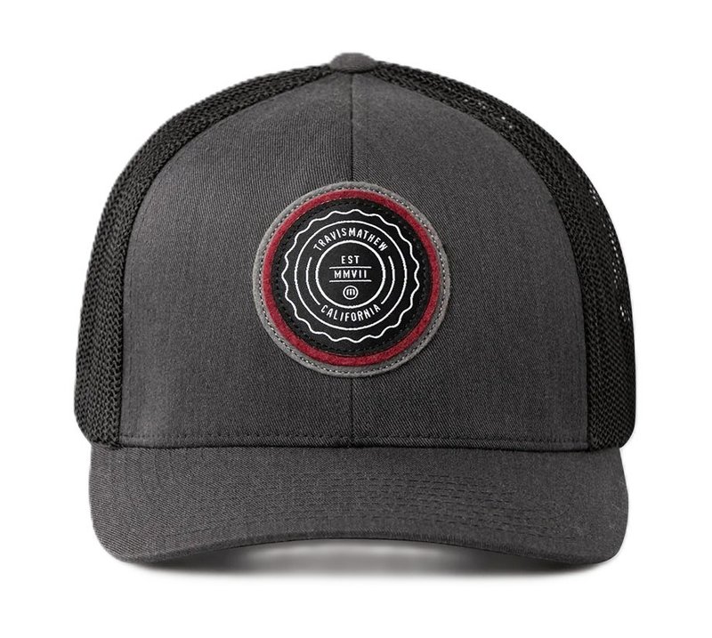 Travis Mathew The Patch herr keps, heather grey pinstripe