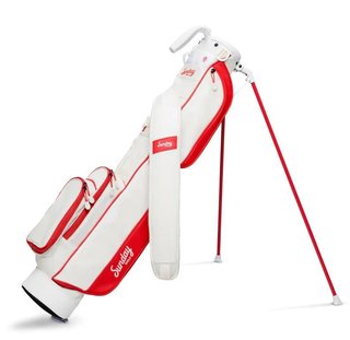 Sunday Golf Loma pencil bag, röd/off white