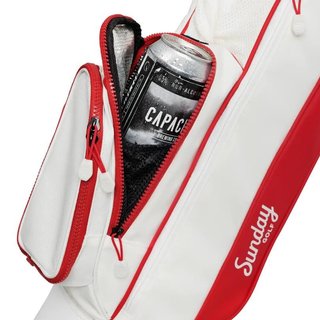 Sunday Golf Loma pencil bag, röd/off white