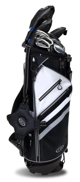 U.S. Kids Golf TS5-57 (145cm) 10-Club Combo junior golfset, stål, stand bag, svart/vit