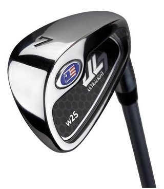 U.S. Kids Golf UL7-42 (107cm) 4-Club junior golfset, grafit, + ställväska, vit/rosa
