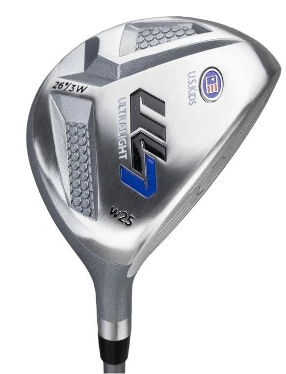 U.S. Kids Golf UL7-45 (114cm) junior golfset, grafit, stand bag, svart/blå