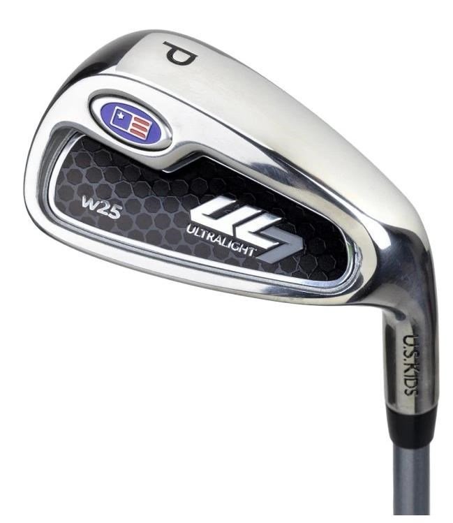 U.S. Kids Golf UL7-45 (114cm) junior golfset, grafit, stand bag, svart/blå