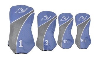 U.S. Kids Golf AV Cloud-60 (152cm) 11-Club junior golfset, grafit, + stand bag, grå/vit/blå