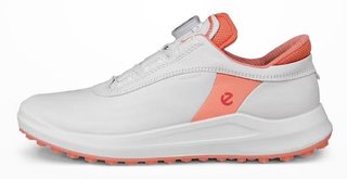 Ecco Core BOA dam golfskor, vit/burnt coral