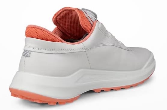 Ecco Core BOA dam golfskor, vit/burnt coral
