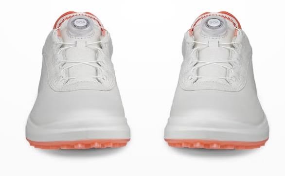 Ecco Core BOA dam golfskor, vit/burnt coral