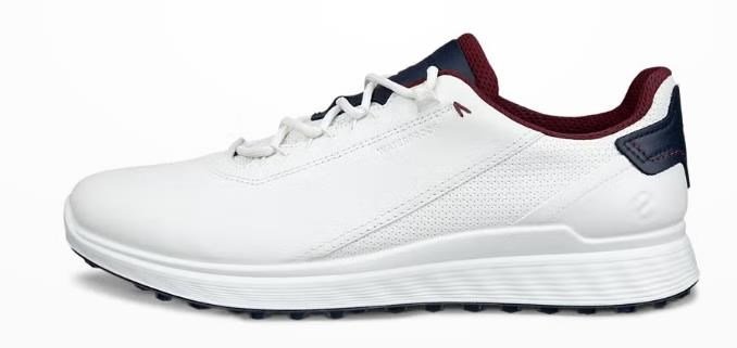 Ecco S-Casual herr golfskor, vit/marinblå