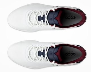 Ecco S-Casual herr golfskor, vit/marinblå