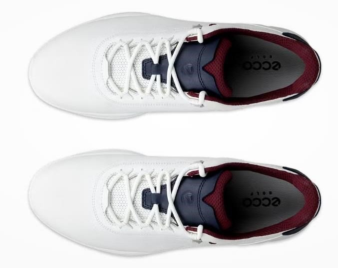 Ecco S-Casual herr golfskor, vit/marinblå