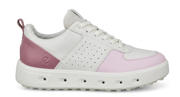 Ecco Street 720 dam golfskor, white/blush/blossom rose