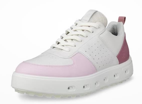 Ecco Street 720 dam golfskor, white/blush/blossom rose