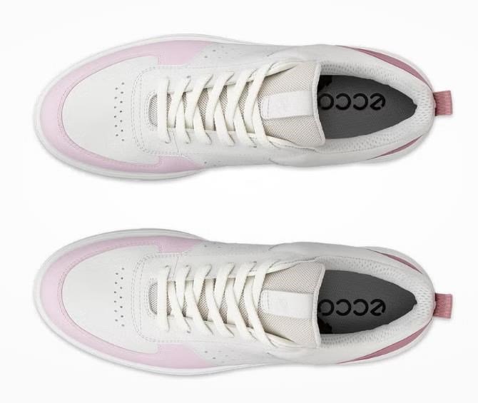 Ecco Street 720 dam golfskor, white/blush/blossom rose