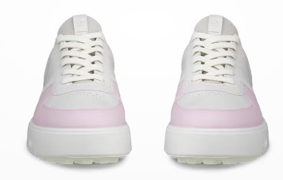 Ecco Street 720 dam golfskor, white/blush/blossom rose