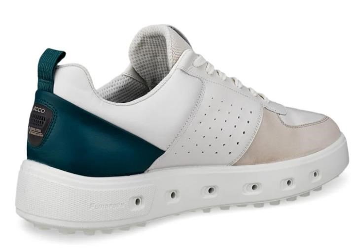 Ecco Street 720 herr golfskor, gravel/white/baygreen