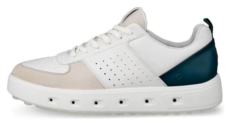Ecco Street 720 herr golfskor, gravel/white/baygreen