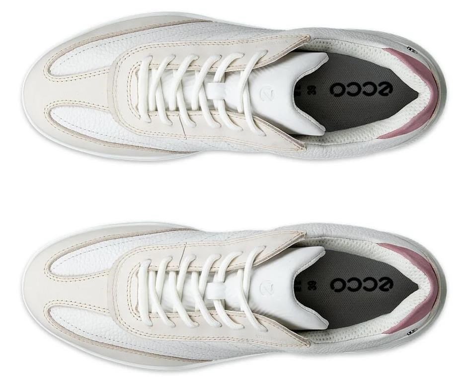 Ecco Street Vibe dam golfskor, limestone/white/blush
