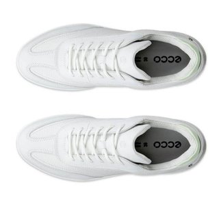 Ecco Street Vibe dam golfskor, shadow white/lime cream