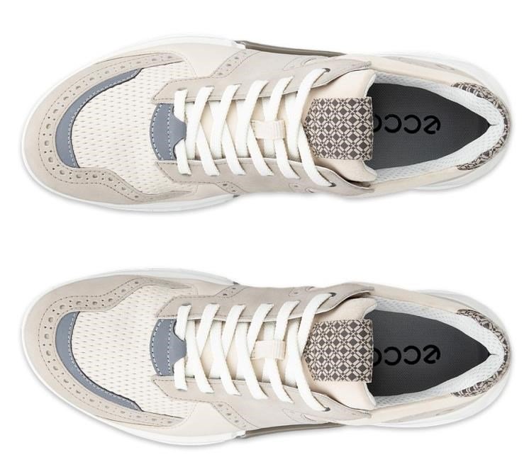 Ecco Biom C4 herr golfskor, pure cashmere/limestone/dark clay