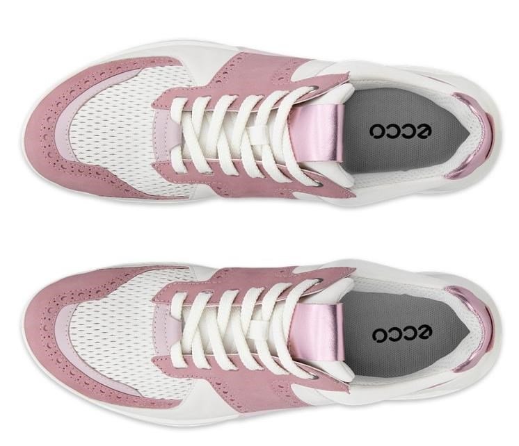 Ecco Biom C4 dam golfskor, blush/vit/old rose metallic