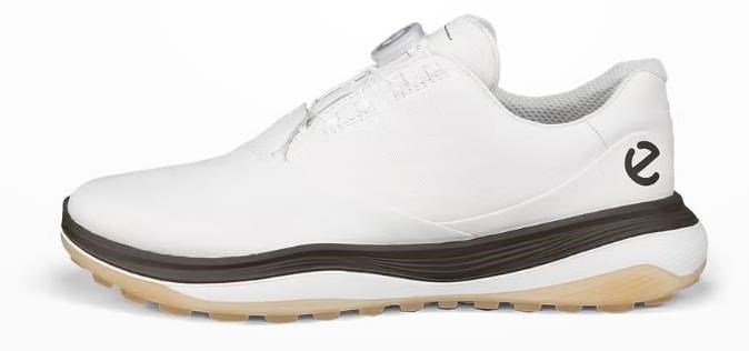 Ecco LT1 BOA herr golfskor, white/tarmac