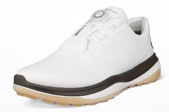 Ecco LT1 BOA herr golfskor, white/tarmac