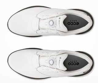 Ecco LT1 BOA herr golfskor, white/tarmac