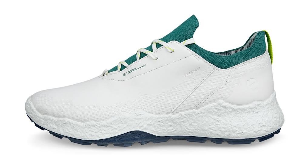 Ecco Biom H5 herr golfskor, white/baygreen
