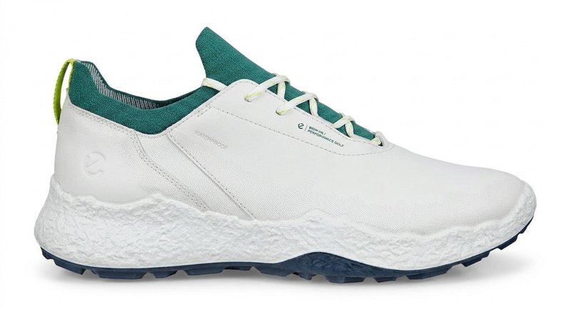 Ecco Biom H5 herr golfskor, white/baygreen
