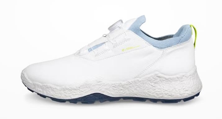Ecco Biom H5 BOA herr golfskor, white/dusty blue