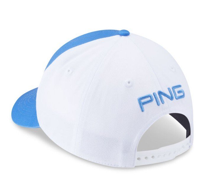 PING Tour Classic herr golfkeps, fresh water/white