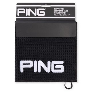 PING Ping Clip golfhandduk, svart