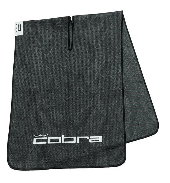 Cobra Snakeskin golfhandduk, svart snakeskin