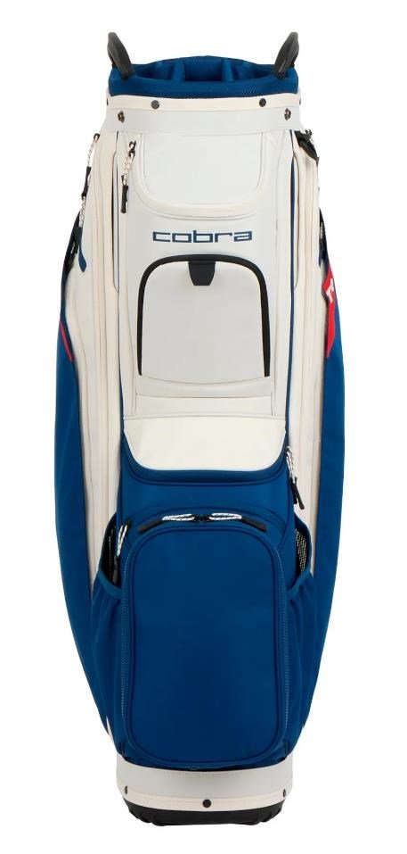 Cobra Ultralight 2 cart bag, sugared almond/estate blue/pop red