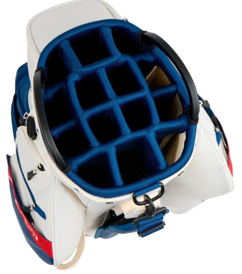 Cobra Ultralight 2 cart bag, sugared almond/estate blue/pop red