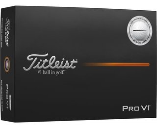 Titleist Pro V1 golfbollar 2025 (12 bollar), Performance Alignment BLACK