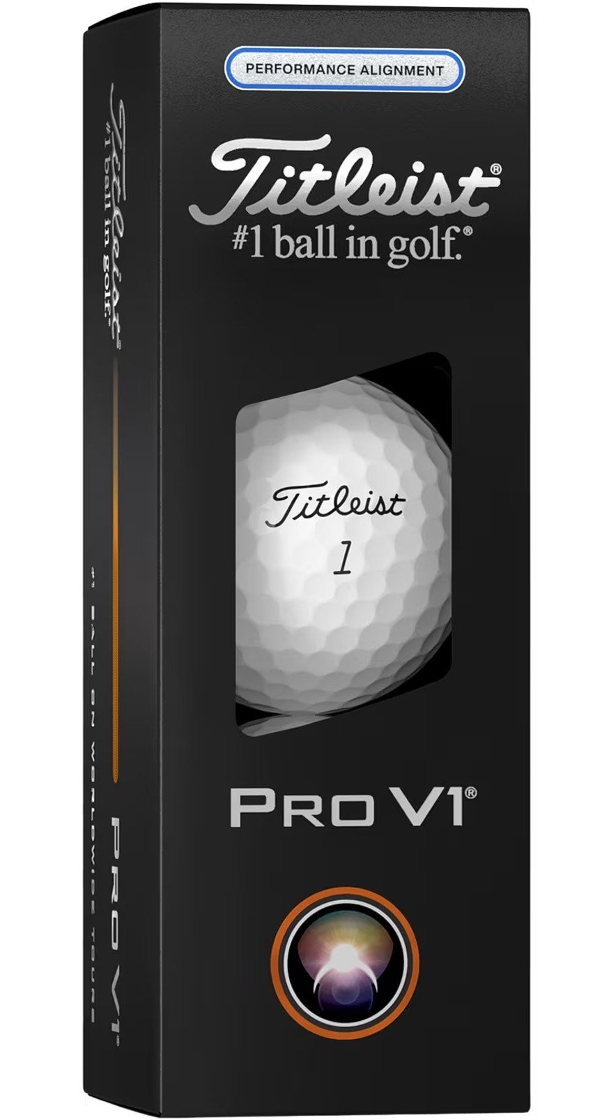 Titleist Pro V1 golfbollar 2025 (12 bollar), Performance Alignment Blue