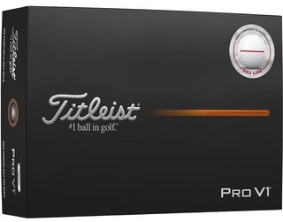 Titleist Pro V1 golfbollar 2025 (12 bollar), Performance Alignment RED